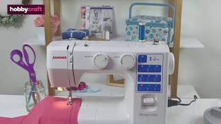 How to Set Up the Janome 4400 Sewing Machine  Hobbycraft [upl. by Navonod]