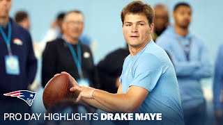 Drake Maye Highlight Reel  2024 NFL Draft [upl. by Kciredes245]