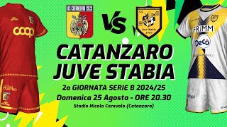 CATANZARO  JUVE STABIA  SERIE B 202425  DIRETTA LIVE CRONACA STATISTICHE amp CAMPO 3D [upl. by Kcirdde]