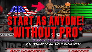 How To Start Career As Anyone Without Pro  Wrestling Revolution 3d [upl. by Aynav]