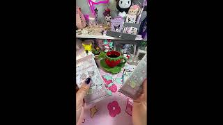 ASMR SANRIO TRADING CARDS OPENING PACKS PART 2 [upl. by Dosi781]