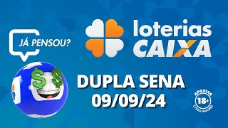 Resultado da Dupla Sena  Concurso no 2712  09092024 [upl. by Ennyleuqcaj]