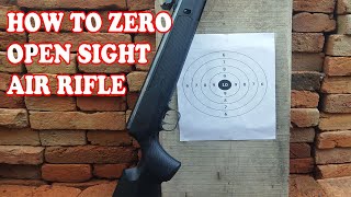 How to zero open sight air rifle  How to adjust air gun sight  Tutorial [upl. by Sinaj]