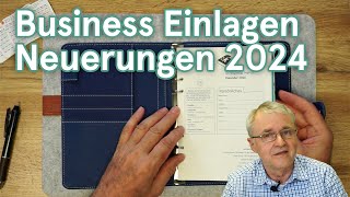 Was ist NEU bei den weekview Business Einlagen 2024 mit Filofax Lochung [upl. by Ainavi]