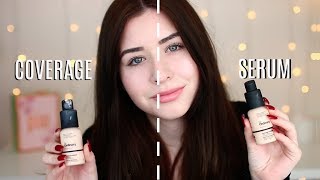 The Ordinary Coverage Foundation VS Serum Foundation On DRY Skin [upl. by Lonna235]