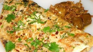 Recipe  Chapathi Omelette Wheat Flour Omelette Recipe With English Subtitles [upl. by Ednargel]