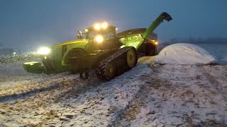 Grain Bags Snow Another Breakdown Harvest 17 vlog [upl. by Oznofla]