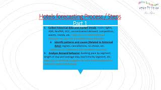 How to create a hotel forecasting  the process and steps to create your hotel forecasting [upl. by Ieluuk]