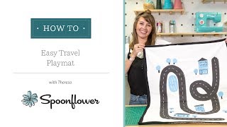 How to DIY Kids Playmat  Spoonflower [upl. by Nahtanoj331]