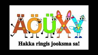 Estonian Alphabet Song Faster 1 [upl. by Micheil]