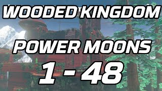 Super Mario Odyssey Wooded Kingdom Power Moons 1  48 Guide [upl. by Toshiko783]