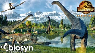 Biosyn sanctuary  Valley of the dinosaurs Part 34 Jurassic world evolution [upl. by Dahaf]