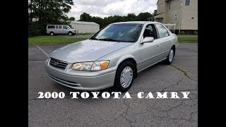 2000 Toyota Camry LE  Tour Walk Around Engine Start Up [upl. by Leseil982]