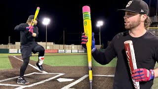 Victus PENCIL Bat vs Marucci CatX Connect  BBCOR Baseball Bat Review winner faces THE GOODS [upl. by Akenna671]