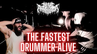 The MOST BRUTAL drum performance EVER  INFANT ANNIHILATOR  CNTCRUSHER [upl. by Keary]