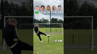 PRO FOOTBALLERS HEIGHT KICK CHALLENGE⚽️🐐 football soccer challenge foryou [upl. by Lerual]