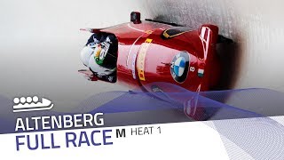 Altenberg  BMW IBSF World Cup 20172018  4Man Bobsleigh Heat 1  IBSF Official [upl. by Enyahc]