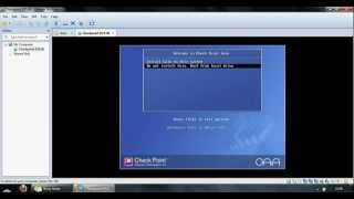 Check Point GAiA Firewall R75  VMware Installation Video  Part 1 [upl. by Bouchier]