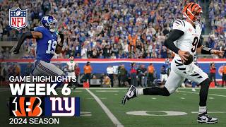 Cincinnati Bengals vs New York Giants Game Highlights  NFL 2024 Season Week 6 [upl. by Calley840]