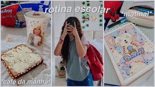 rotina escolar📚 estudando de manhã [upl. by Novah683]