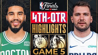 Dallas Mavericks vs Boston Celtics  Game 5 Highlights HD 4thQTR  June 17  2024 NBA Finals [upl. by Lacefield669]