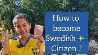 Swedish Citizenship Process  snehakasafar [upl. by Dyrraj]