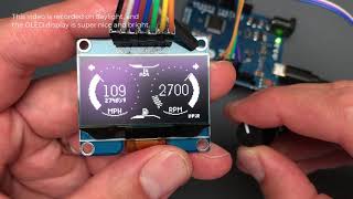 Arduino Car Cluster with OLED Display Dashboard gauges controls SSD1306 u8glib [upl. by Louise86]