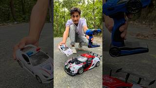 Big two remote control racing car with police car testing 🚓 🔥 [upl. by Hoopen]