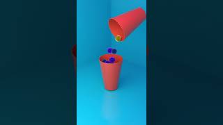 Spike Balls Pour ball spike satisfying 3danimation knightcube asmrsounds pour [upl. by Ulita]