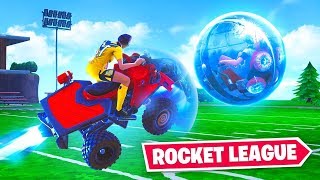 ROCKET LEAGUE in FORTNITE ft Lazarbeam NoahJ456 amp AlexAce [upl. by Tarrel]