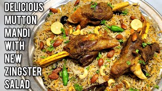 Mandi Biryani  Delicious Meat Mandi in a very easy homemade way  Arabian Mutton Mandi  Zingster [upl. by Viridi]