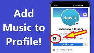 How to Add Music on Facebook Profile Howtosolveit [upl. by Leinto]