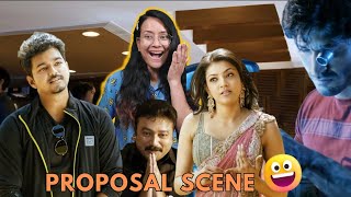 Thuppakki  Funny Proposal Scene  Part 3  Reaction  Thalapathy Vijay Kajal Aggarwal Vidyut J [upl. by Demakis]