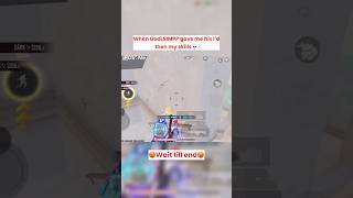 I got GodLSIMPP game id💀 bgmi viralshorts pubgmobile jonathan 1vs4 shorts [upl. by Hanikehs826]