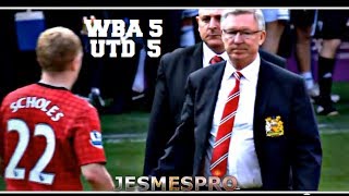 West Bromwich Albion FC vs Manchester United 55 HD [upl. by Ahsilram389]