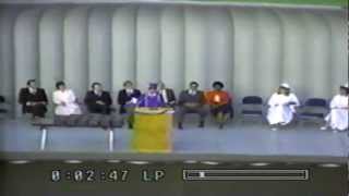 Trents High School Graduation Speech 1983 [upl. by Yawnoc]