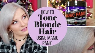 How To Manic Panic Ultra Violet Blonde Toner [upl. by Wilser]