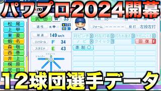 【7月18日アプデ】12球団全選手能力データver110 【パワフルプロ野球20242025】 [upl. by Ofori373]