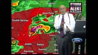 April 27 2011 Historic Tornado Outbreak  ABC 3340 Live Coverage 245pm1130pm [upl. by Tomasina]