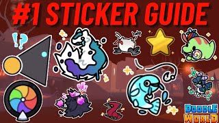 HOW TO GET ALL 75 STICKERS in Doodle World [upl. by Alfred]