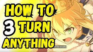 FGO How to 3 Turn  Saber Artoria [upl. by Aver]