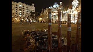 Fallas de Valencia 2018 Mascletà Nocturna 3 de Marzo Pirotecnia Vulcano [upl. by Crifasi10]