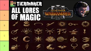 All LORES OF MAGIC Tier List for Warhammer 3 [upl. by Etnovaj620]