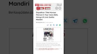 information news music konser maroon5 beritaup2date youtubeshorts youtube jis fyp song [upl. by Humfrid]