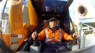 Pollock n Sons Crane Lift Ravensdown Fertilizer [upl. by Ileak]