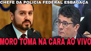 TRETA CHEFE DA POLÍCIA FEDERAL PARTE PRA CIMA DE MORO E DET0NA DIRETOR GERAL DA PF ARREBENT [upl. by Yesdnyl]