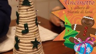 Lavoretti Vari  Albero di Natale in lana fatto dai bambini [upl. by Amir329]