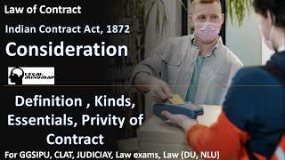 Consideration Definition  Kinds Essentials Privity of Contract [upl. by Lamek]