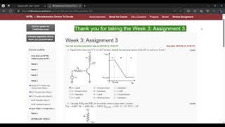 Microelectronics Devices To Circuits NPTEL week 3 assignment [upl. by Barker]