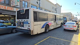 NJ TRANSIT 22 HOBOKEN NABI 40SFW 5808 [upl. by Solita]